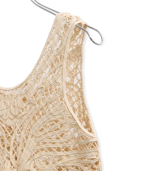 ADAM ET ROPE'（アダムエロペ）の「コードレースタンクジレ（ベスト・レディース・ブラック/キナリ・F）」の22枚目の写真