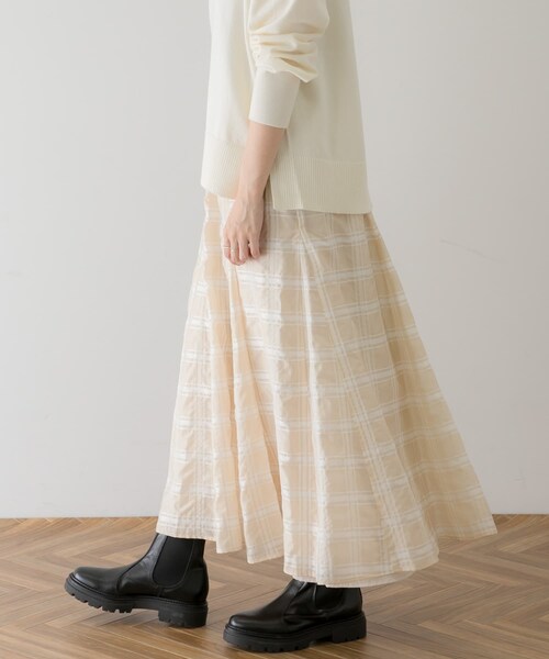 URBAN RESEARCH Sonny Label（アーバンリサーチサニーレーベル）の「リバーシブルチェックスカート（スカート・レディース・ブラック/ベージュ・FREE）」の16枚目の写真