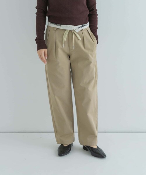 URBAN RESEARCH Sonny Label（アーバンリサーチサニーレーベル）の「3/2WORKS ツータックチノパンツ（チノパンツ・レディース・BEIGE/NAVY・S/M/L）」の20枚目の写真