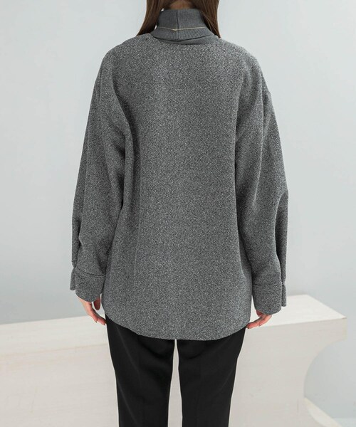 URBAN RESEARCH ROSSO（アーバンリサーチロッソ）の「ツイード深Vネックプルオーバー（シャツ/ブラウス・レディース・OFF/BLACK・Free）」の10枚目の写真