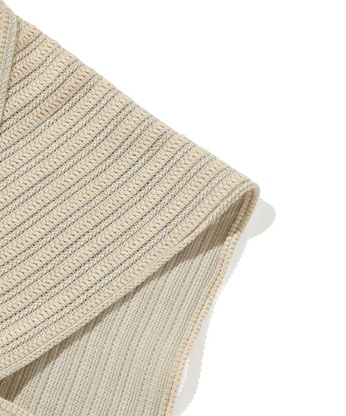 ADAM ET ROPE'（アダムエロペ）の「【La Maison de Lyllis（メゾンドリリス）】KERCHIEF（その他ヘアアクセサリー・レディース・オフホワイト/ダークブラウン・F）」の8枚目の写真