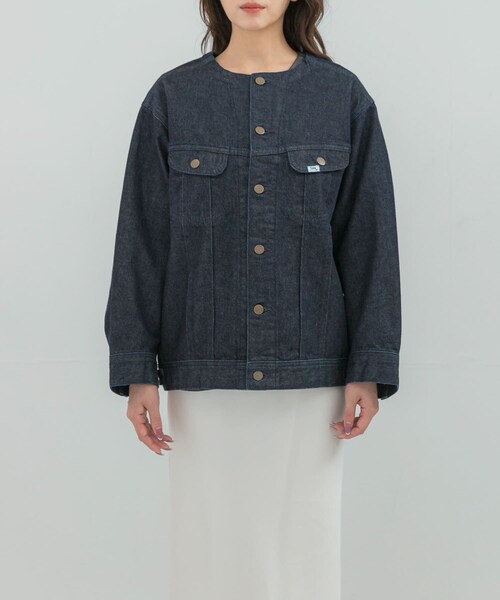 URBAN RESEARCH ROSSO（アーバンリサーチロッソ）の「『別注』Lee101×ROSSO　NOCOLLAR JACKET（デニムジャケット・レディース・ONE WASH/USED・Free）」の18枚目の写真