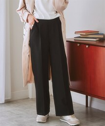 nissen | センタープレスカラーセミワイドパンツ(スラックス)