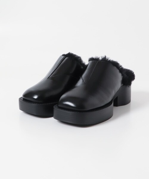 URBAN RESEARCH ROSSO（アーバンリサーチロッソ）の「ALM.　VIVLOS LEATHER MULES（その他シューズ・レディース・FUR BLACK・36/37/38）」の5枚目の写真