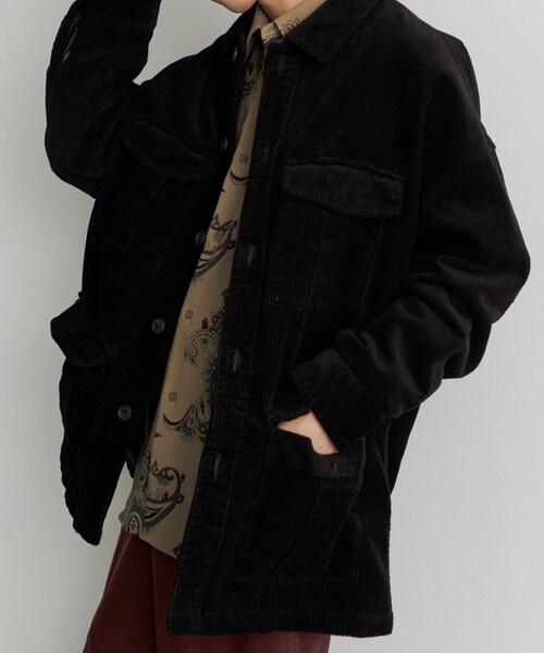 SENSE OF PLACE by URBAN RESEARCH（センスオブプレイスバイアーバンリサーチ）の「『セットアップ対応』 ヘビーコーデュロイBDUジャケット（ミリタリージャケット・メンズ・GRAY/BLACK/NAVY・M/L）」の16枚目の写真