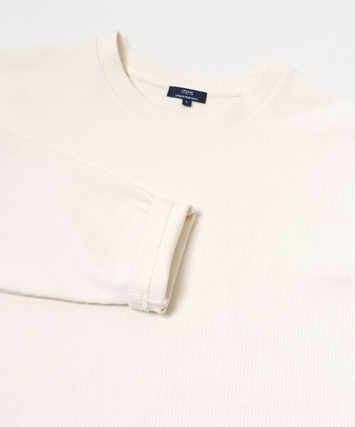 ITEMS URBANRESEARCH（アイテムズ アーバンリサーチ）の「クルーネック リブ ヘビーウェイトTops（Tシャツ/カットソー・メンズ・CHA/IVO/MOC/BLK・M/L）」の11枚目の写真