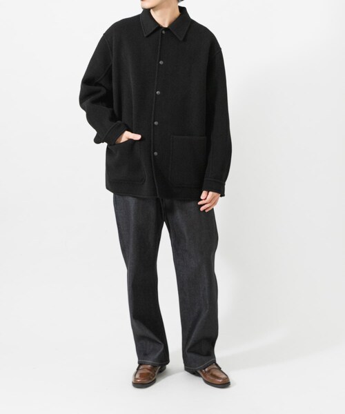 URBAN RESEARCH(アーバンリサーチ)の「『別注』FRAIZZOLI×URBAN RESEARCH REVER COVERALL JACKET(カバーオール・メンズ・BLACK/BROWN/廃盤・46/48/M/L)」の8枚目の写真