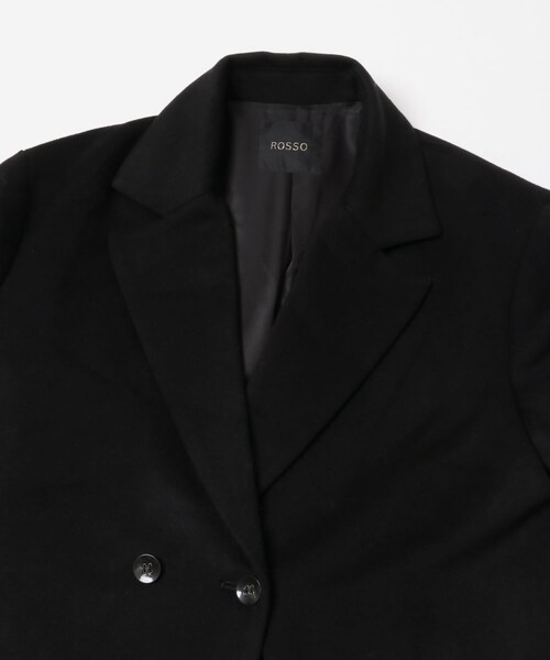 URBAN RESEARCH ROSSO（アーバンリサーチロッソ）の「カシミヤビーバーチェスターコート（チェスターコート・レディース・BLACK・36/38）」の17枚目の写真