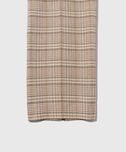 ADAM ET ROPE'(アダムエロペ)の「【AURALEE/オーラリー】SILK LINEN NEP CHECK SLACKS(スラックス・メンズ・ベージュ・3/4)」の8枚目の写真