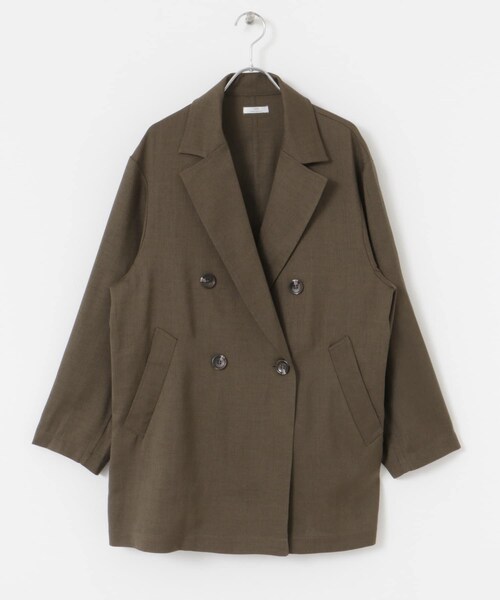 ITEMS URBANRESEARCH（アイテムズ アーバンリサーチ）の「リネンライクジャケット（テーラードジャケット・レディース・L.BEG/BRN・FREE）」の11枚目の写真