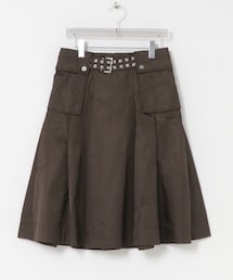 GANNI DUCHESSE NYLON POCKET SKIRT