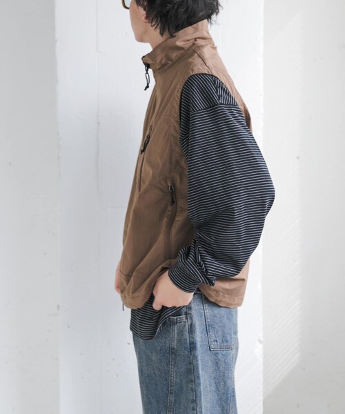 URBAN RESEARCH DOORS（アーバンリサーチドアーズ）の「FORK&SPOON　フィールドベスト（ベスト・メンズ・DARK NAVY/BROWN・4/5）」の7枚目の写真