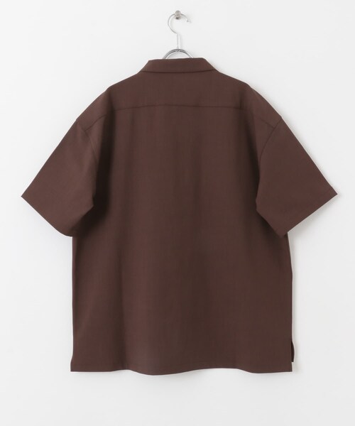 SENSE OF PLACE by URBAN RESEARCH(センスオブプレイスバイアーバンリサーチ)の「オープンカラールーズシャツ(5分袖)ll(シャツ/ブラウス・メンズ・BROWN/BLACK/GREIGE・S/M/L)」の22枚目の写真