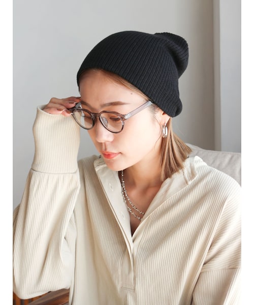 Ungrid（アングリッド）の「ラウンドフレームクリア伊達メガネ（サングラス・レディース・グレー・F）」の3枚目の写真