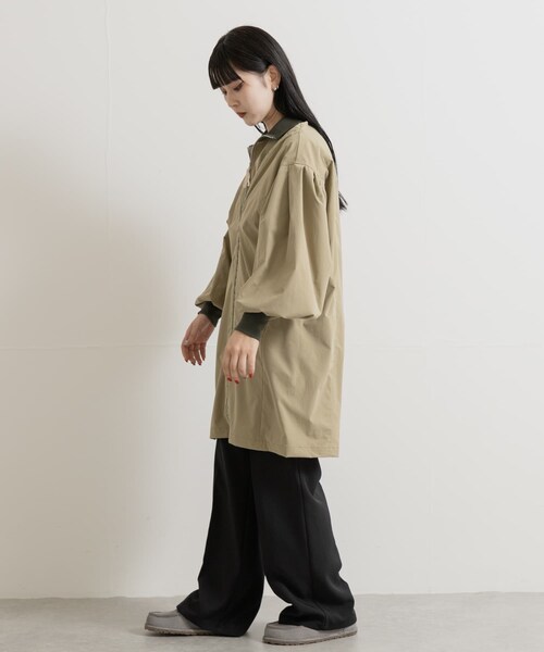 THE GOODLAND MARKET（ザグッドランドマーケット）の「cwtch　Harfzip tunic（チュニック・レディース・NAVY/L.KHAKI・FREE）」の9枚目の写真