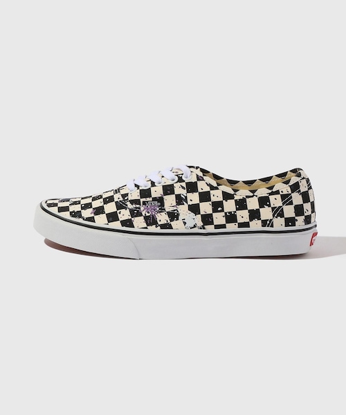 ADAM ET ROPE'(アダムエロペ)の「【VANS/バンズ】Authentic Checker SPLATTER(スニーカー・メンズ・ホワイト系・26.0/27.0/28.0)」の3枚目の写真