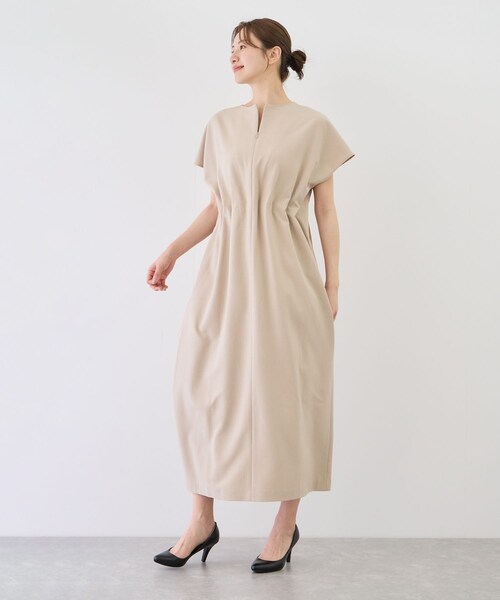 Jayro(ジャイロ)の「リネンタッチタックイージーワンピース(ワンピース・レディース・ブラック/チャコール/ベージュ・M)」の21枚目の写真