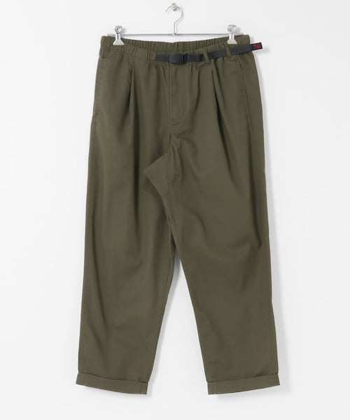 EKAL（エカル）の「GRAMICCI　T/C TWILL TUCK TAPERED PANTS（その他パンツ・メンズ・PINE/BLACK/CHARCOAL・S/M/L/XL）」の3枚目の写真