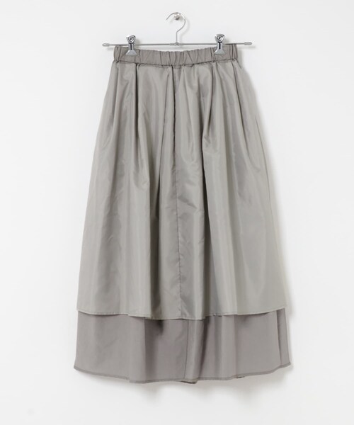 URBAN RESEARCH ROSSO（アーバンリサーチロッソ）の「ヴィンテージサテンギャザースカート（スカート・レディース・SILVERGRAY/BLACK・FREE）」の13枚目の写真