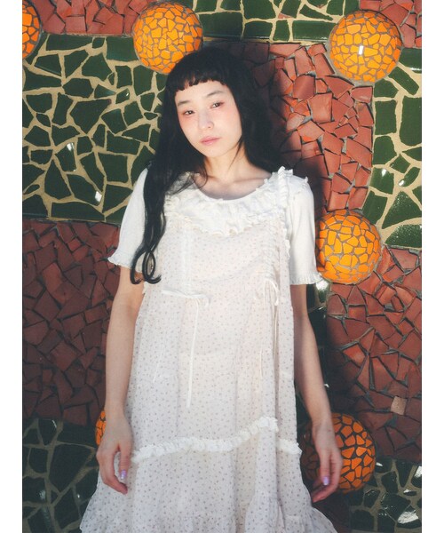 merry jenny（メリージェニー）の「シアーレイヤードベビードール（その他トップス・レディース・アイボリー/ブラック/ピンク・F）」の12枚目の写真