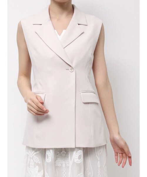 MERCURYDUO（マーキュリーデュオ）の「バックリボンジレ（その他アウター・レディース・アイボリー/ライトグレー/ブラック・S/M）」の14枚目の写真