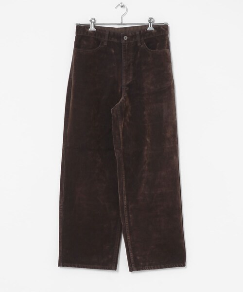 SENSE OF PLACE by URBAN RESEARCH（センスオブプレイスバイアーバンリサーチ）の「フロッキーワイドデニム（デニムパンツ・メンズ・BROWN/OLIVE・M/L）」の11枚目の写真
