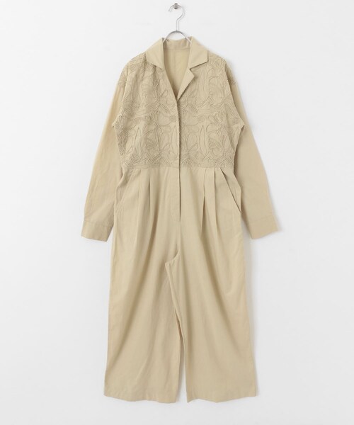 URBAN RESEARCH Sonny Label（アーバンリサーチサニーレーベル）の「エンブロイダリーオールインワン（サロペット/オーバーオール・レディース・ブラック/ベージュ・36/38）」の21枚目の写真