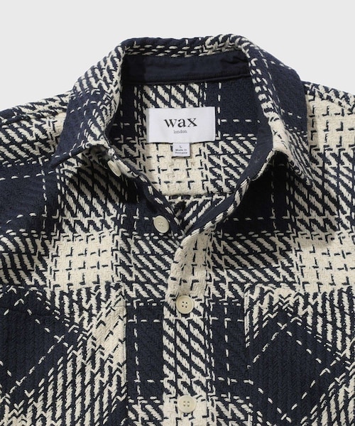 ADAM ET ROPE'（アダムエロペ）の「【WAX LONDON/ワックスロンドン】WHITING OVERSHIRT | MARINE BEATNIK V3（シャツ/ブラウス・メンズ・ネイビー・L/XL）」の5枚目の写真