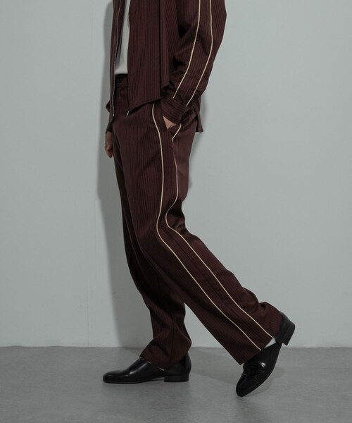 SENSE OF PLACE by URBAN RESEARCH（センスオブプレイスバイアーバンリサーチ）の「サイドラインピンストライプスラックス（その他パンツ・メンズ・CHARCOAL/KHAKI/ORANGE・M/L）」の9枚目の写真