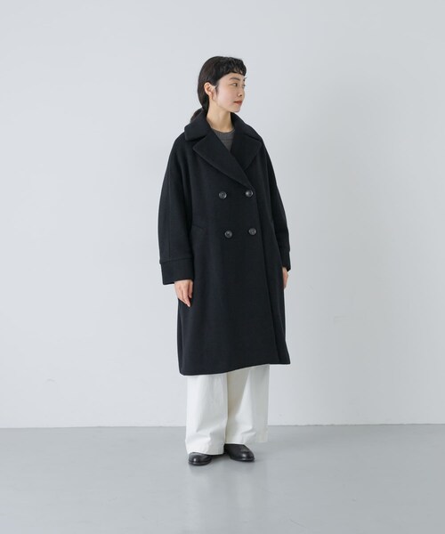 かぐれ（カグレ）の「TICCA　テントコート（テーラードジャケット・レディース・BLACK/CHACOAL/MOCHA・Free）」の7枚目の写真