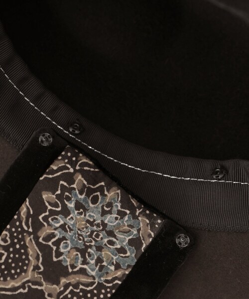 ADAM ET ROPE'(アダムエロペ)の「【chisaki(チサキ)】Nanaco/ナナコ(ハット・レディース・ブラック/ダークブラウン・F)」の13枚目の写真