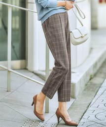 nissen | 【あったか裏起毛】ウール調ストレッチテーパードパンツ(パンツ)