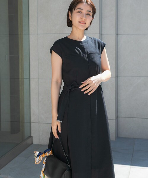 URBAN RESEARCH ROSSO（アーバンリサーチロッソ）の「『UR TECH DRYLUXE』ポケットデザインワンピース（ワンピース・レディース・MOCHA/NAVY/YELLOW/CHARCOAL・Free）」の22枚目の写真