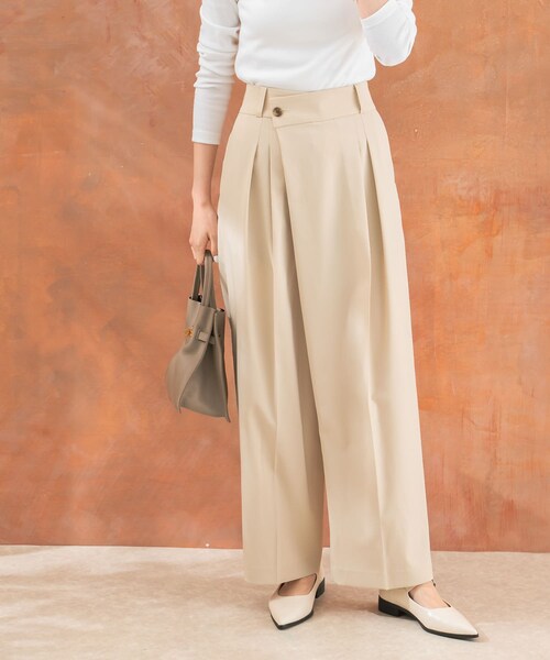 URBAN RESEARCH ROSSO（アーバンリサーチロッソ）の「ラップパンツ（その他パンツ・レディース・beige/gray・36/38）」の20枚目の写真