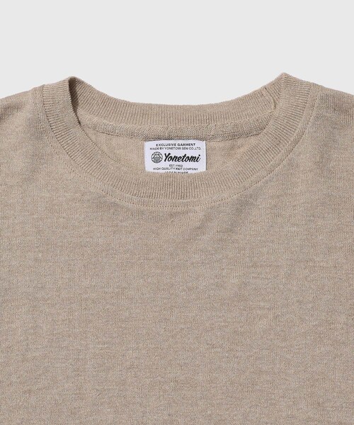 ADAM ET ROPE'(アダムエロペ)の「【Yonetomi/ヨネトミ】AMA LINEN KNIT TEE(Tシャツ/カットソー・メンズ・ベージュ・2/3/4)」の8枚目の写真
