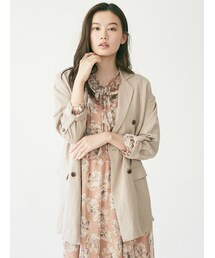 dazzlin | ベルト付ダブルジャケット【セットアップ着用可能】(テーラードジャケット)