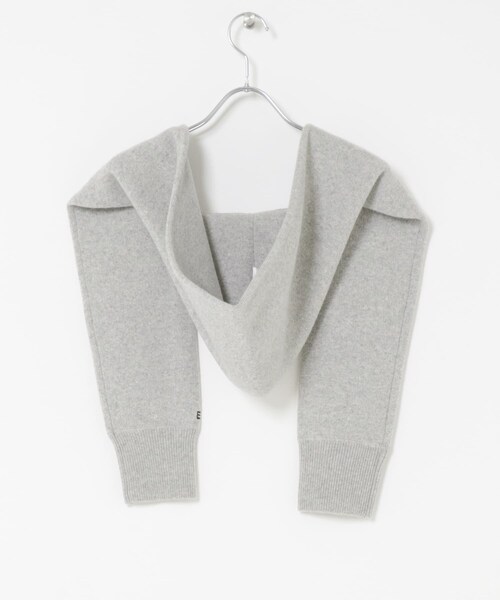 URBAN RESEARCH ROSSO（アーバンリサーチロッソ）の「ADAWASｘEZ　CASHMERE-BLEND HOOD（マフラー・レディース・GREY・One）」の5枚目の写真