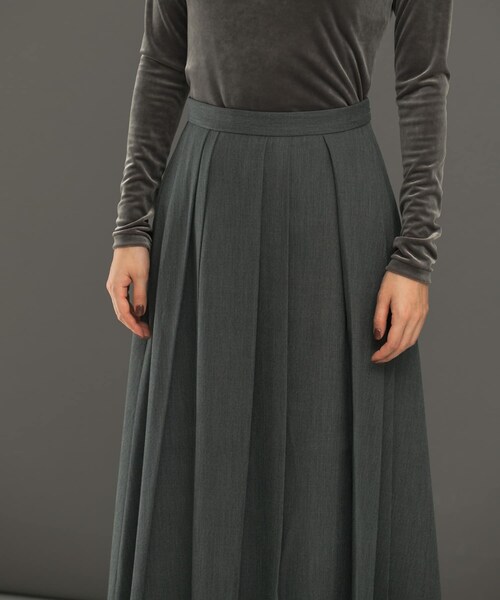 URBAN RESEARCH ROSSO（アーバンリサーチロッソ）の「ランダムプリーツスカート（スカート・レディース・greencheck/browncheck/gray・36/38）」の14枚目の写真