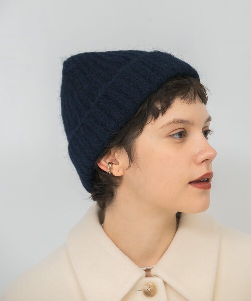 URBAN RESEARCH（アーバンリサーチ）の「ニット帽（ニットキャップ/ビーニー・レディース・BROWN/NAVY/CHARCOAL・FREE）」の4枚目の写真