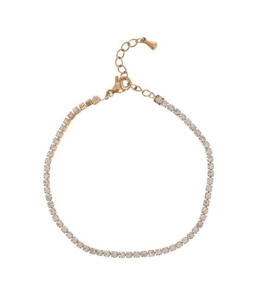 EATME（イートミー）の「ビジューチェーンブレスレット（ブレスレット・レディース・ピンク/ゴールド・F）」の2枚目の写真