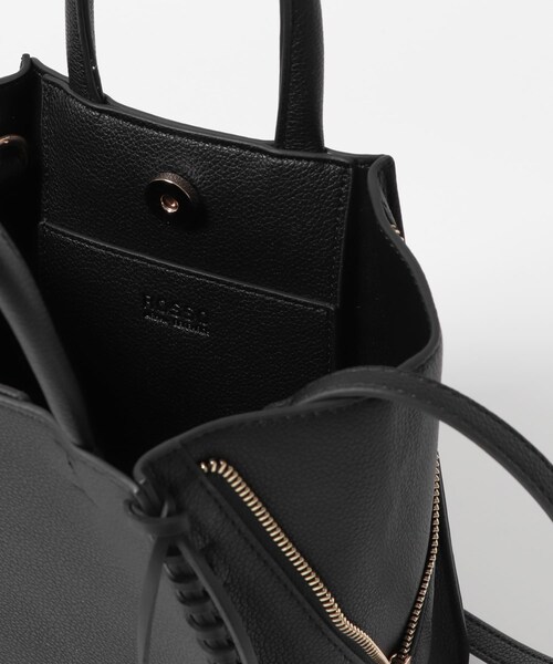 URBAN RESEARCH ROSSO（アーバンリサーチロッソ）の「サイドジップミニトート（ハンドバッグ・レディース・BLACK/GREIGE・-）」の5枚目の写真
