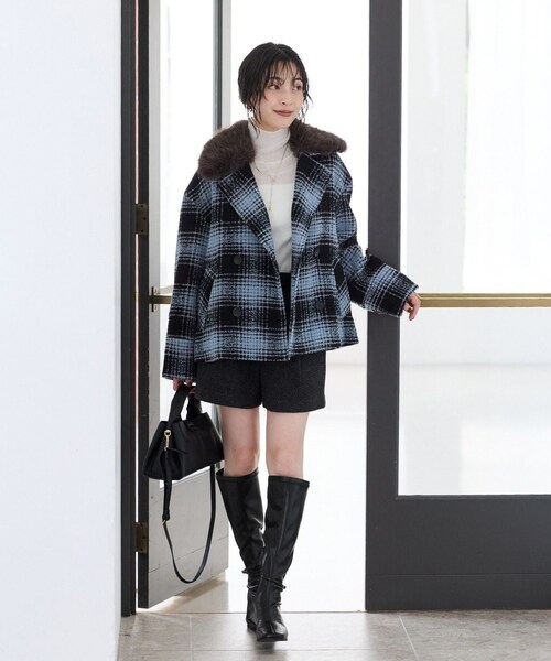 VIS（ビス）の「【美脚】アンクルベルトストレッチロングブーツ（ブーツ・レディース・ブラック・L/M/S）」の20枚目の写真