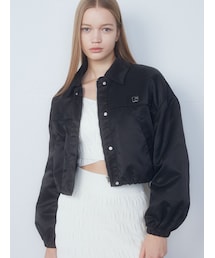 EMODA | ボックスEマークショートブルゾン(ブルゾン)