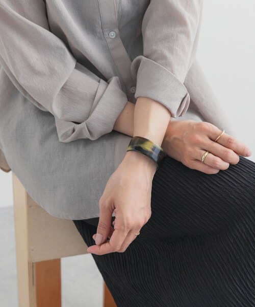 URBAN RESEARCH DOORS(アーバンリサーチドアーズ)の「バッファローバングル(ブレスレット・レディース・BROWN/NATURAL・One)」の4枚目の写真
