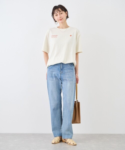 ROPE' PICNIC(ロペピクニック)の「【le coq sportif/ルコックスポルティフ】バックプリント半袖Tシャツ(Tシャツ/カットソー・レディース・ブラック/ホワイト/イエロー・M)」の11枚目の写真