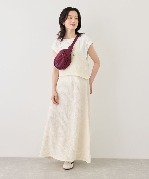 ROPE' PICNIC(ロペピクニック)の「【BEVERLYHILLS POLO CLUB】ふくれジャガードキャミワンピース(ワンピース・レディース・ブラック/キナリ/ブラウン・F)」の16枚目の写真