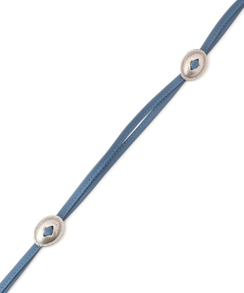 ADAM ET ROPE'(アダムエロペ)の「【J'aDoRe・店舗限定】【PUNTOVITA(プントヴィータ)】コンチョマルチベルト(ベルト・レディース・キナリ/ブラウン/ブルー・F)」の14枚目の写真