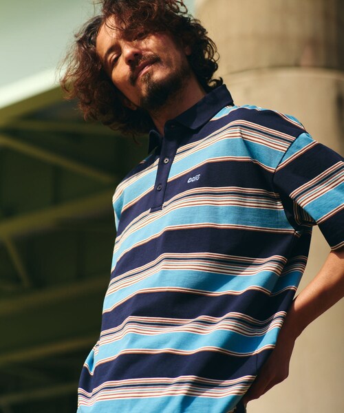 URBAN RESEARCH Sonny Label（アーバンリサーチサニーレーベル）の「OOPS　接触冷感ボーダーポロシャツ（ポロシャツ・メンズ・IVORY/NAVY・M/L/XL）」の20枚目の写真