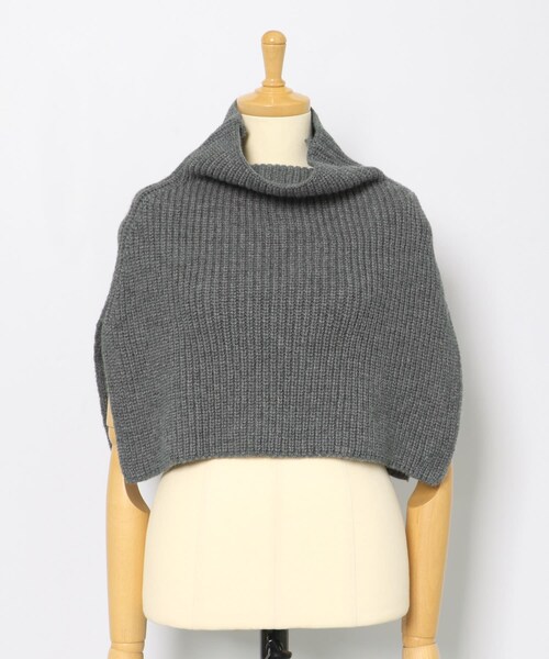 RODE SKO（ロデスコ）の「リブネックウォーマー（ネックウォーマー/スヌード・レディース・GRAY/BEIGE・one）」の14枚目の写真