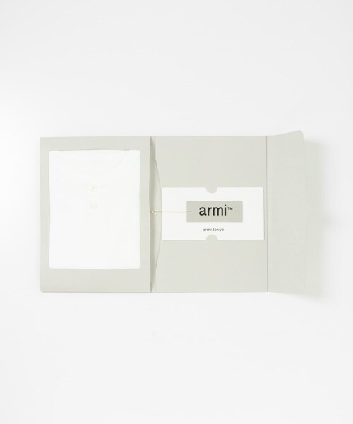THE GOODLAND MARKET（ザグッドランドマーケット）の「armi　[HARD MAN] HENLYNECK TEE（Tシャツ/カットソー・メンズ・WHITE・3/4/5/6）」の4枚目の写真